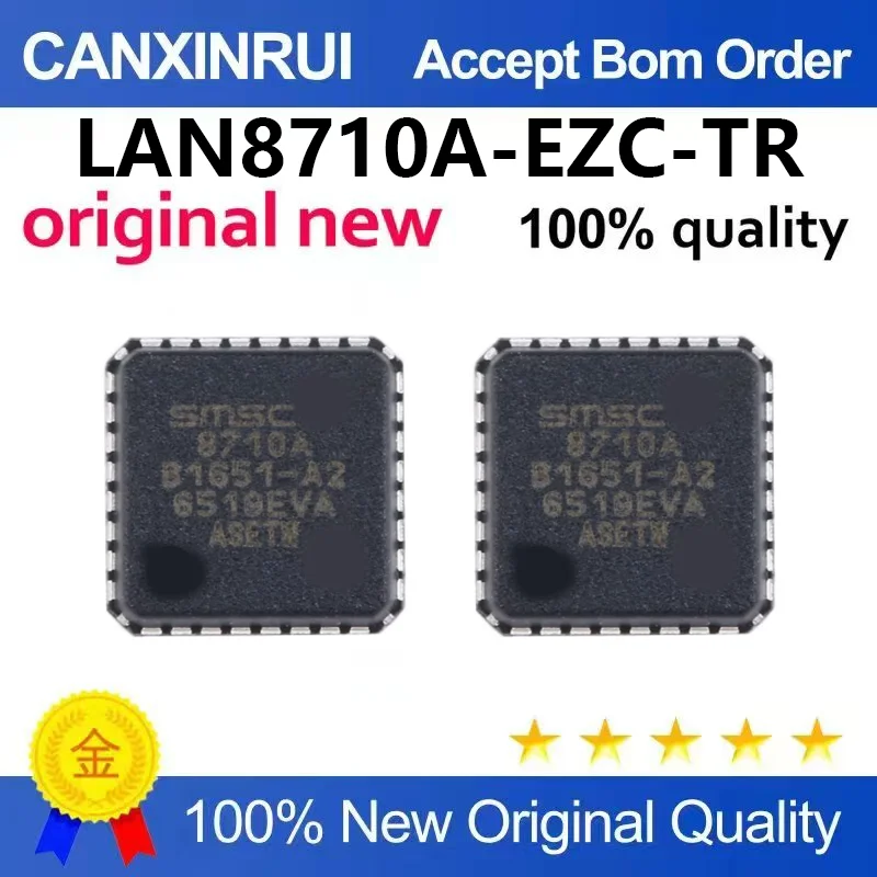 （5pcs-100pcs）Original genuine patch LAN8710A-EZC-TR QFN-32 Ethernet IC chip