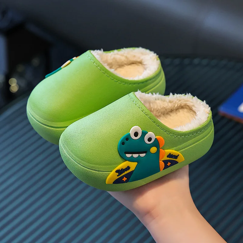 

New children's cotton slippers boy cartoon cotton slippers Princess cotton shoes non-slip waterproof cotton shoes