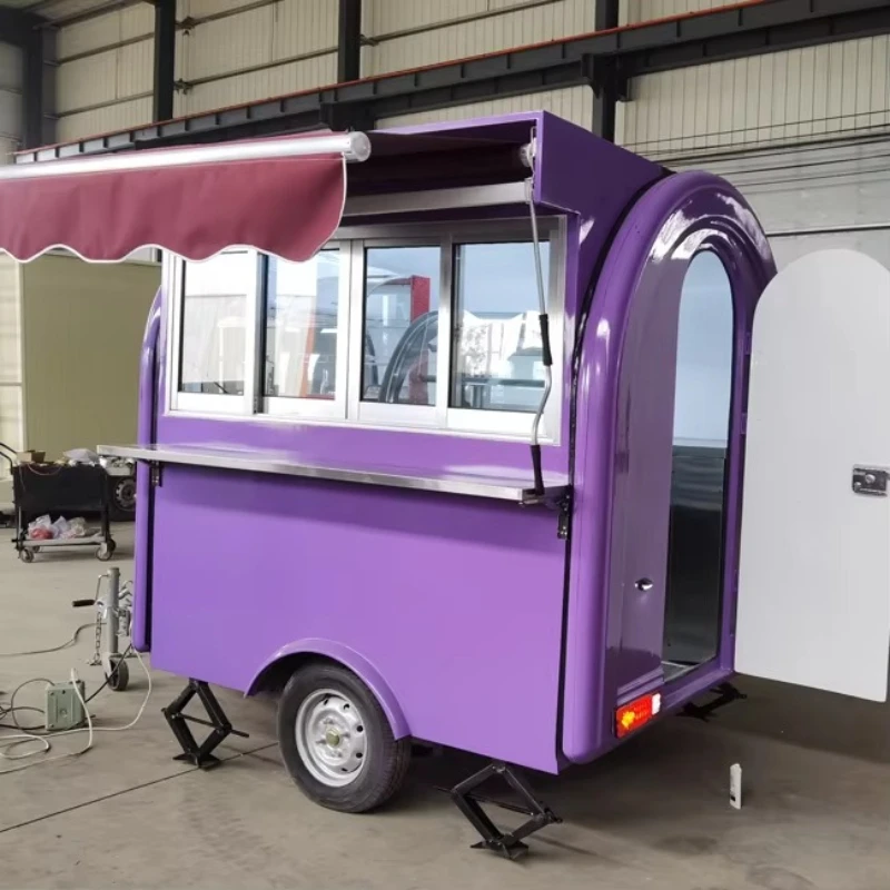 Hot Dog Cart Catering Concession Trailer Snack Multifunctional Dining Mobile Sales Cart Fast Food Trailer Grill Truck Customized