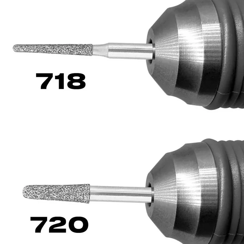 718 720 brocas de diamante para unhas, kit de broca para motor de unhas para cutícula