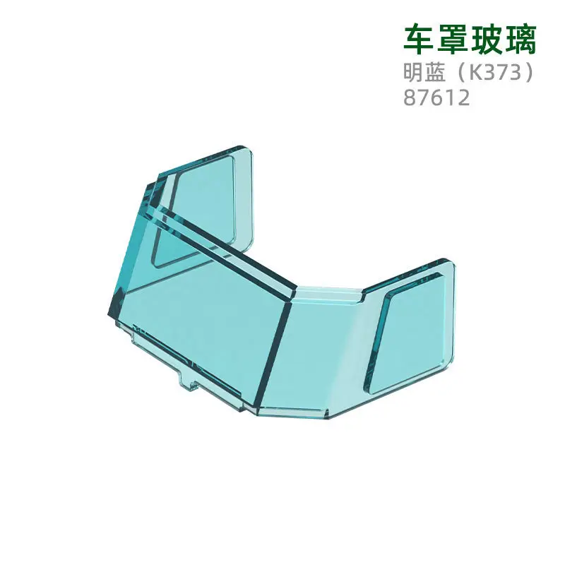 38pcs MOC Compatible Parts 87612 & 49596 782061 Glass for Aircraft Fuselage Curved Forward 6 x 10 Top Building Blocks Bricks DIY