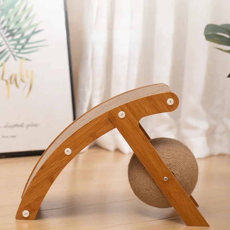 Scratching Board For Cats Arched Cat Corrugated Scratcher Cat Toys For Claws Exercise For Playroom Study Room Living Room Kitten