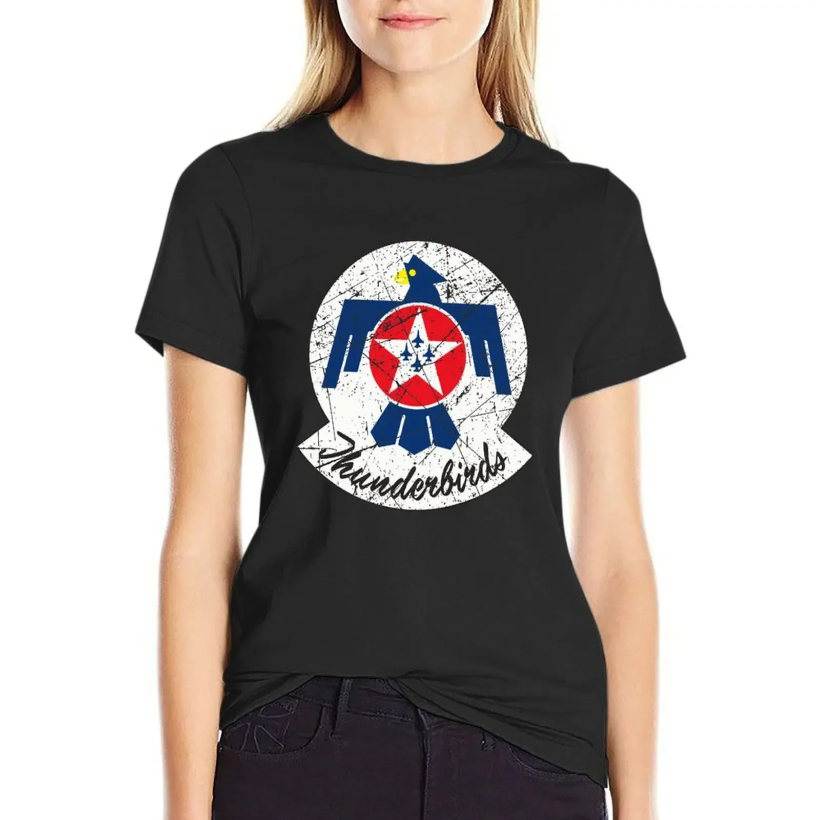 

Thunderbirds USAF Vintage T-Shirt sublime cute tops female Woman T-shirts