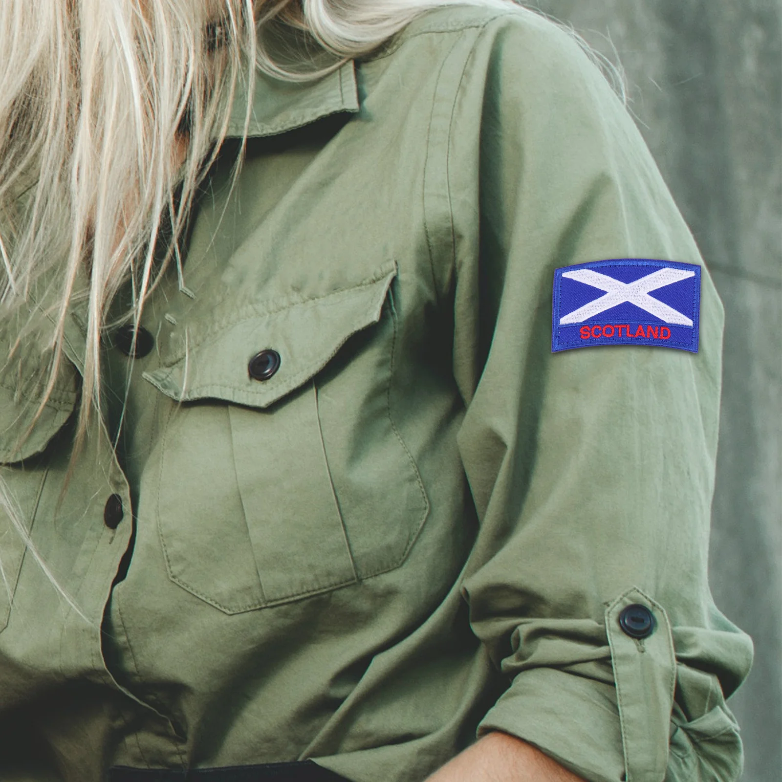 

2pcs Scotland Flag Patches Embroidered Applique For Clothes Jeans Jackets Backpacks Diy Clothing Decor Adhesive Cloth Patches