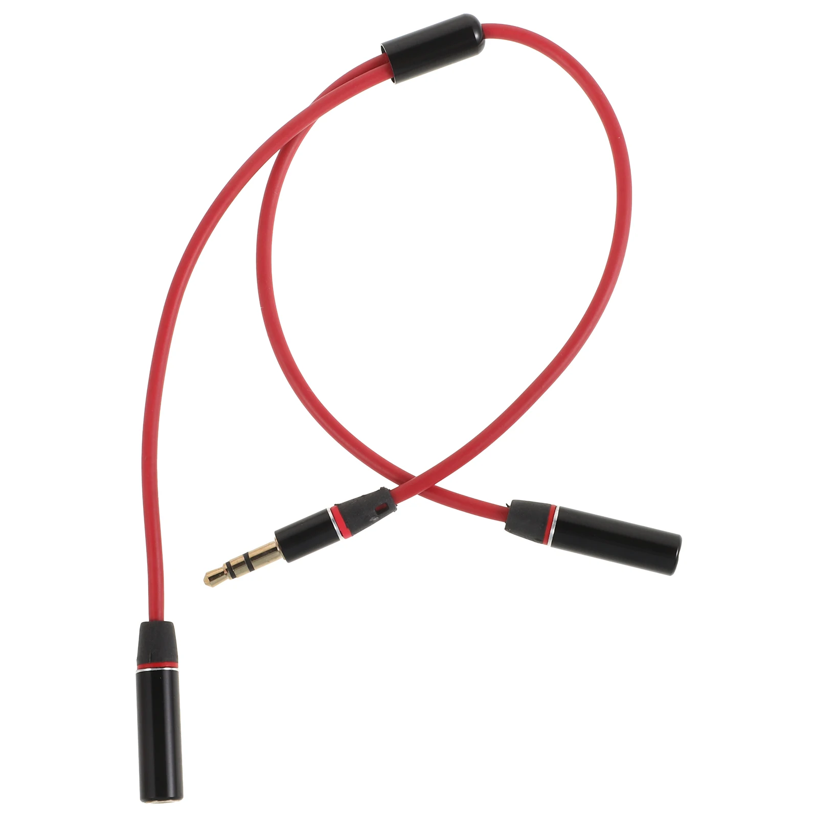 

35mm Audio Extension Dual Connection Splitter Mic Headphone PVC Copper Speaker Splitter Audio Cable Wire Compatible