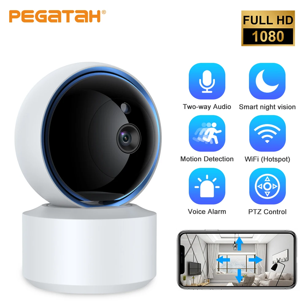 

Tuya WIFI PTZ Camera 1080P HD Indoor Baby Monitor Smart Home Wireless Night Vision P2P Security Video Surveillance IP Cameras