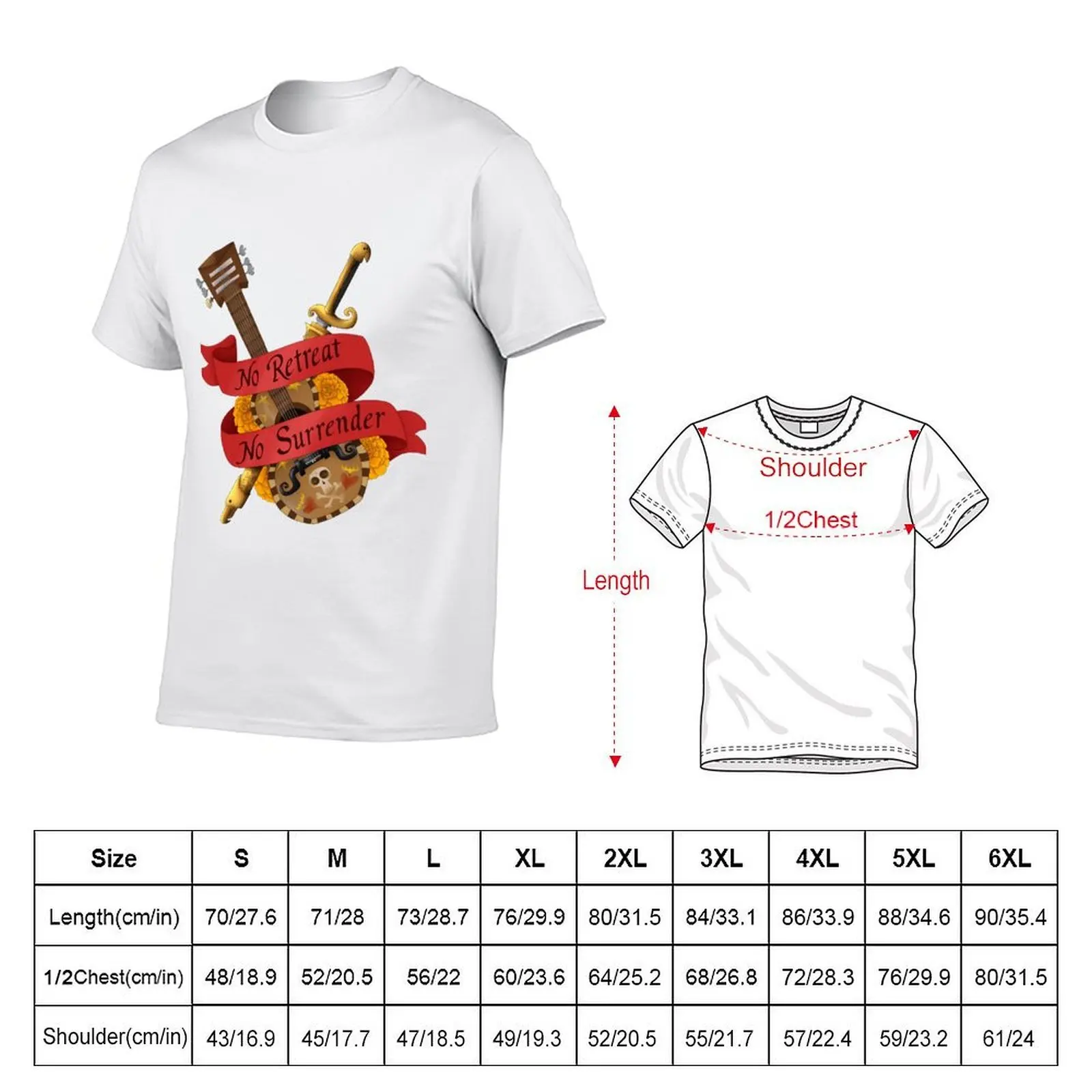 No Retreat, No Surrender ~ The Book of Life T-Shirt t shirts for man cotton funny man t shirts high quality luxury brand T-Shirt
