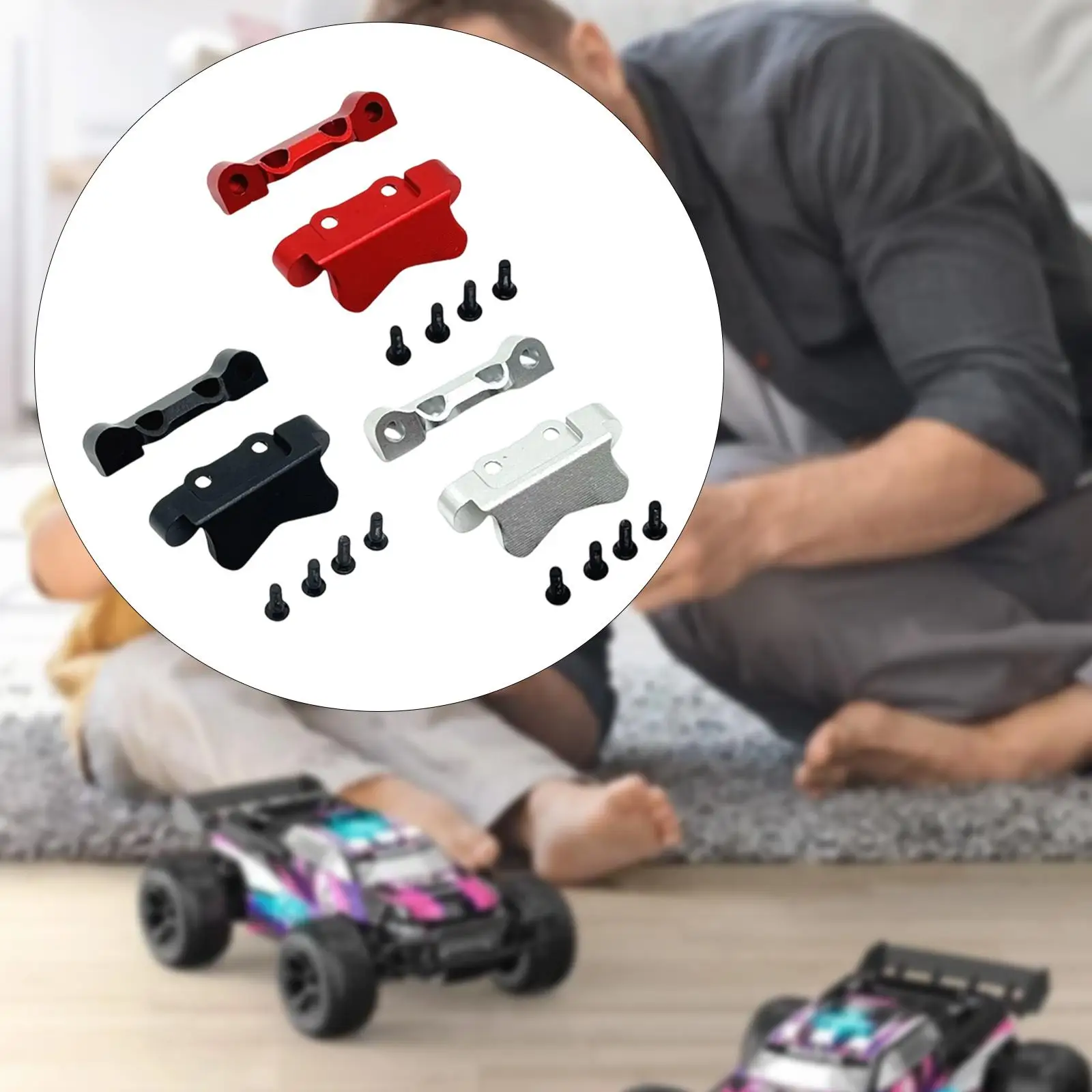 

Крепления заднего штифта, замена 1:24, износостойкие, прочные, легкие аксессуары, простая установка, радиоуправляемая деталь для 244016