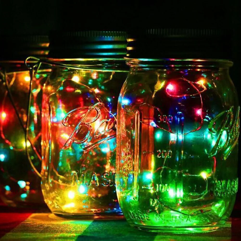 

Solar Powered String Lights 600mAh Waterproof LED Fairy Light Decorative Outdoor Garden Party Decoration Solar Jar for Christmas