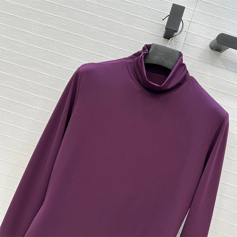 Body mujer 2025 invierno nuevo elástico ajustado cuello alto manga larga top en forma de corazón hueco espalda descubierta mujer body y2k corsé