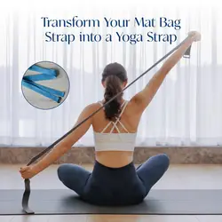 Bolsa para esterilla de yoga con correa ajustable y bolsillos
