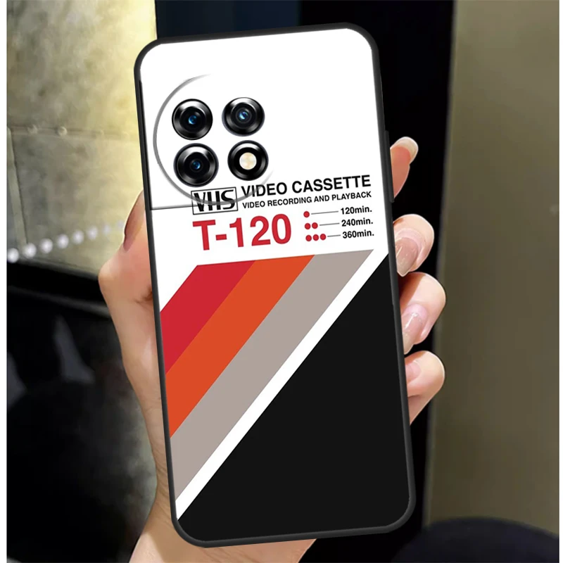 غطاء شريط VHS ريترو لهاتف OnePlus Nord 4 CE 3 2 Lite N30 N20 N10 OnePlus 13 12 11 10 Pro 10T 8T 12R 13R