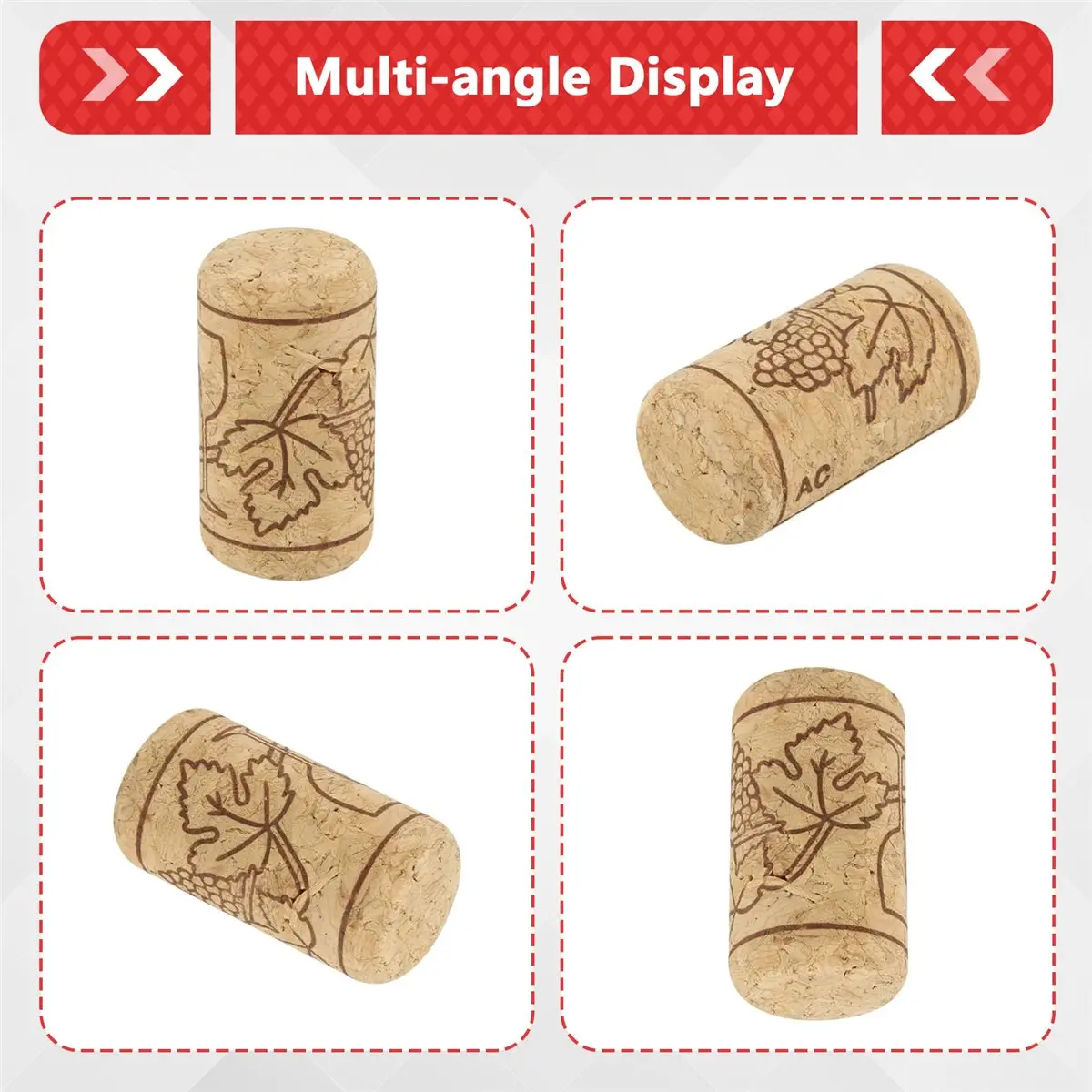 wilwill 50 Pcs Wine Cork Sealing Wine Cork Wine Bottle Stopper Bar Tool Bottle Closure Wooden Sealing Cover
