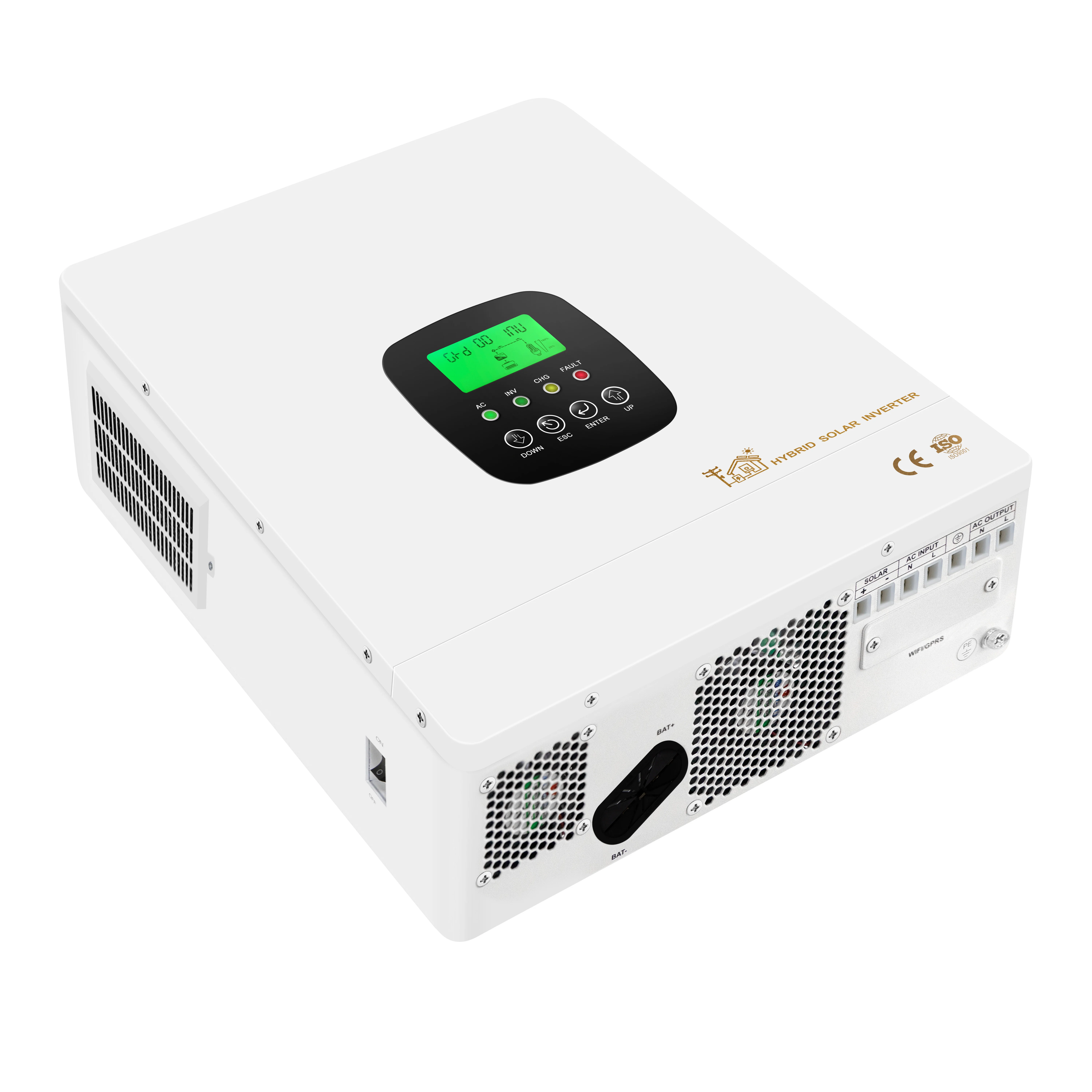

Adaptive Volta Solar MPPT Controller 12V-96V 30A-120A RS485/WIFI 3000W 5000h 50A-60A Rated Current 96V