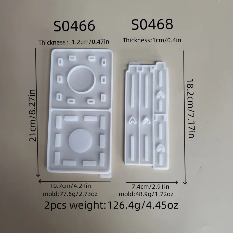 DIY Line Love Plate Lantern Two-Piece Silicone Mold Candlestick Decoration Plaster Resin Mold Desktop Ornaments