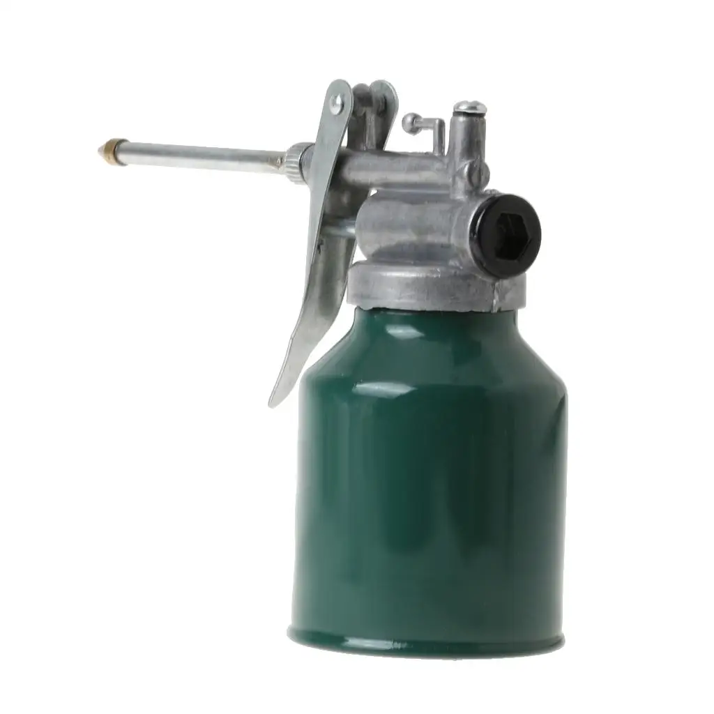 Mini 250ml High Pressure Pump Oiler Oil Can Metal for Lubricants