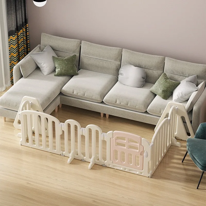 

Baby Playpen Safety Fence Three Sides Corner Single Side Indoor Home Play Yard Toddler Playroom Portable Foldable Baby Fence