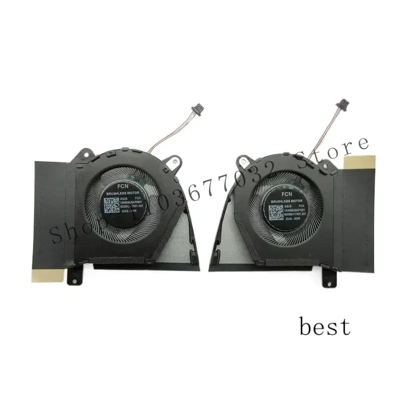 WYORESY New laptop CPU GPU fan for Asus ROG Zephyrus G14 2022 ga402r ga402rj ga402rk 13nr09u0ap0901 13nr09u0ap1001