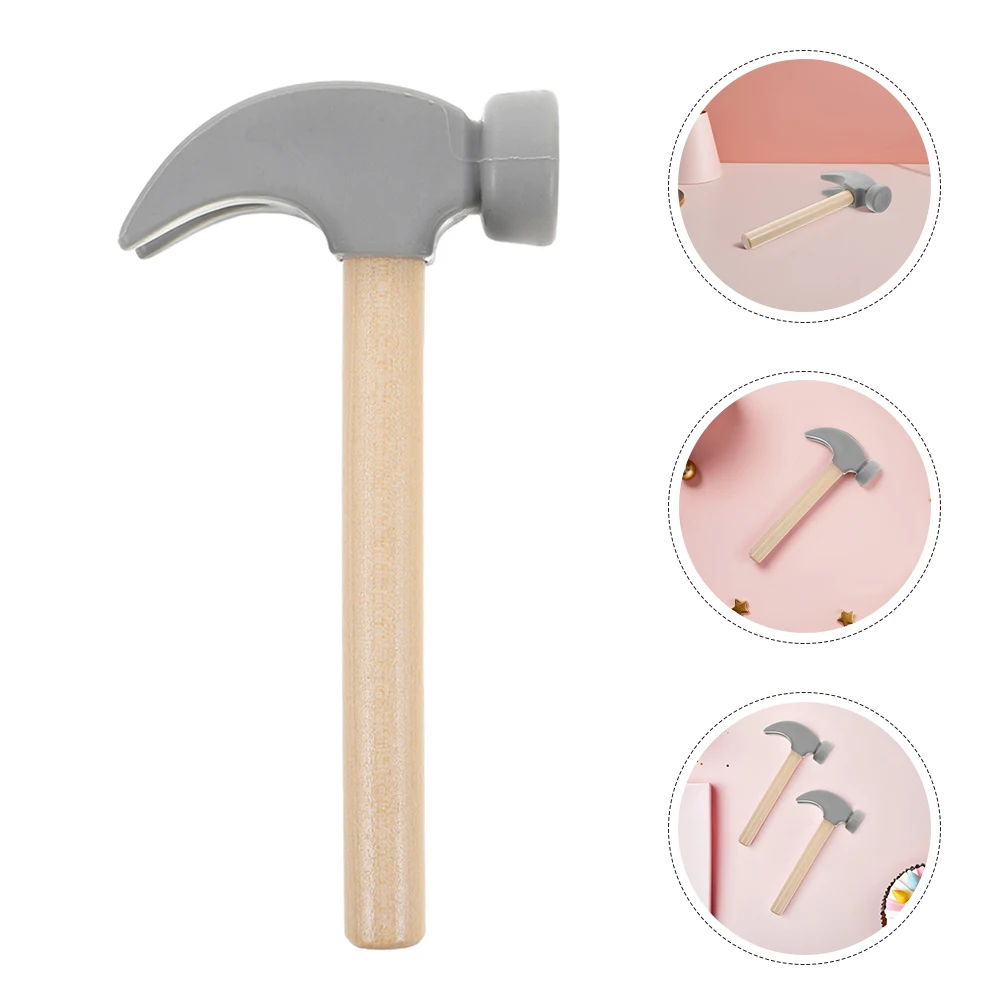 

5Pcs Kids Learning Hammer Set Realistic Wood Design for Pretend Play Educational Activity Toddler Construction Role Play Tool