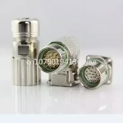 M23 6 7 9 12 17 19 Pin Plug Perempuan/Laki-laki Konektor M623 untuk Servo Motor Encoder in stock