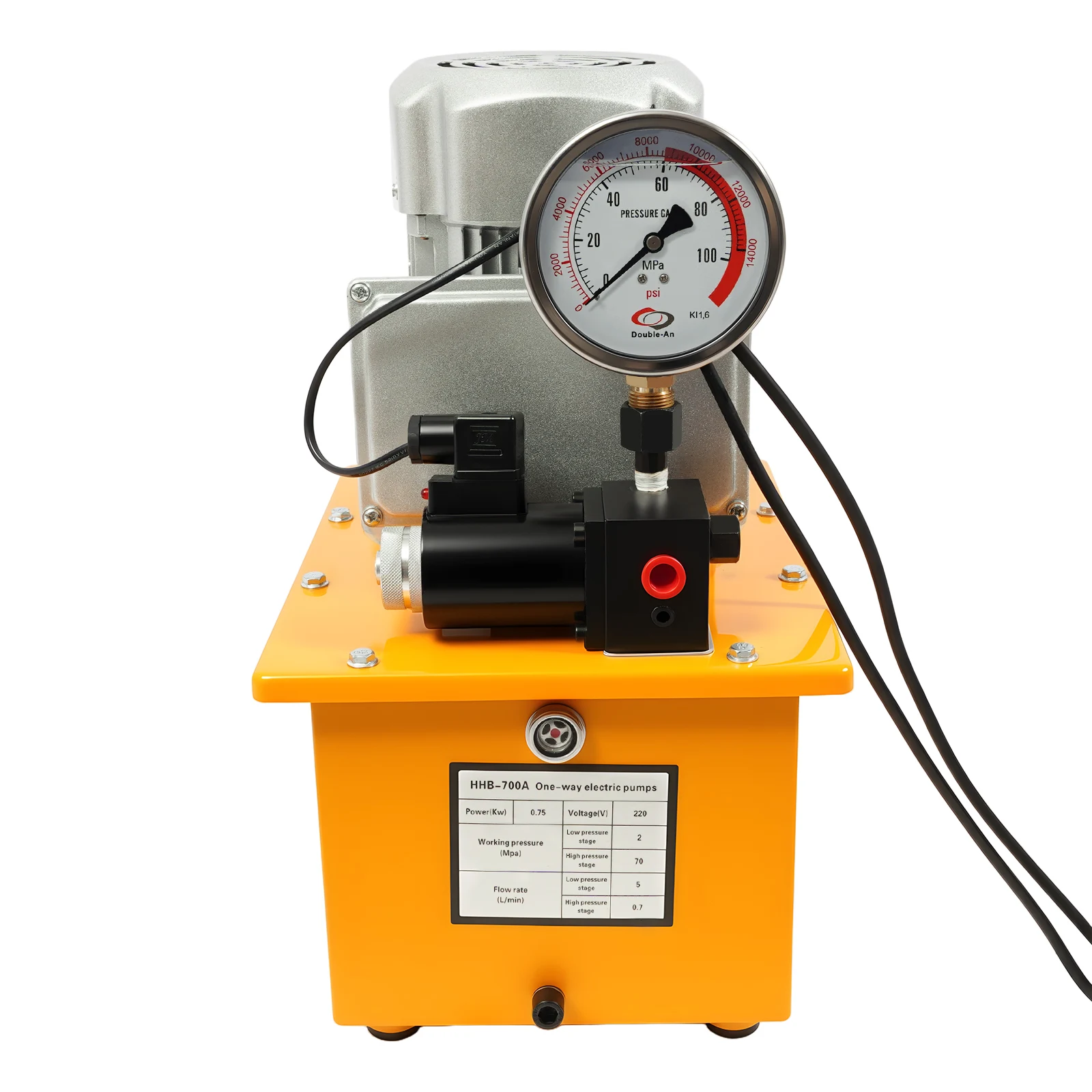 

750W 1400RPM Electric Hydraulic Pump Hydraulic Ground Cable Crimping Tool Wire Pressing Machine with Electric Oil Pump Station