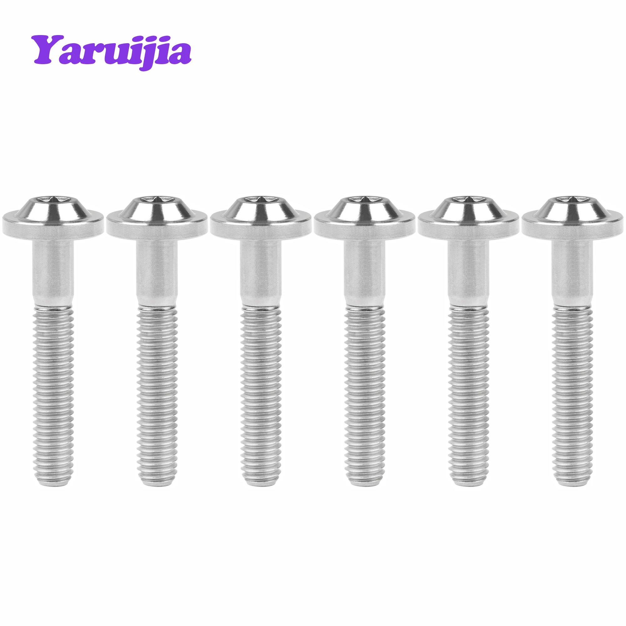 Yaruijia Titanium Bolts M5/M6/M8x10~70 Torx Head Screws are used Windshield/heat guard /Motorcycle Riding Modification Fasteners