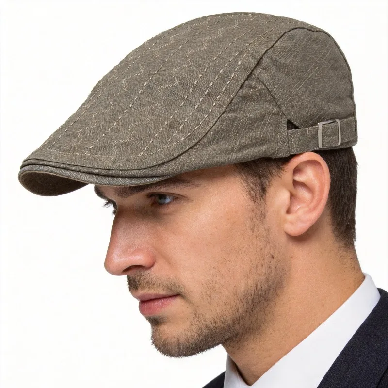 Baumwoll-Newsboy-Mütze Retro Stilvolle Unisex-Baskenmütze Sonnenhut für Freizeit und Outdoor-Aktivitäten Alle Jahreszeiten