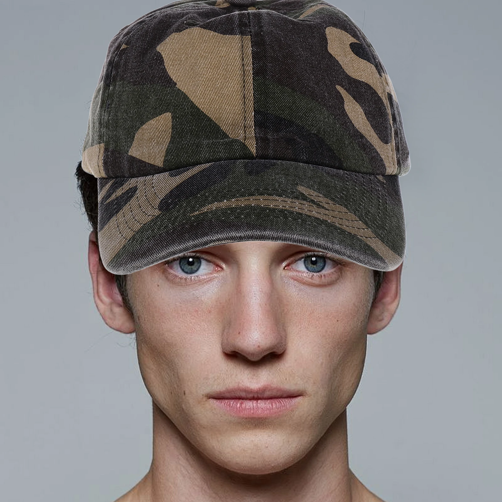 

Unisex Stylish Cotton Quick Dry Sun Protection Curved Brim Outdoor Fashionable Men Women Classic Versatile Cotton Cap Curved