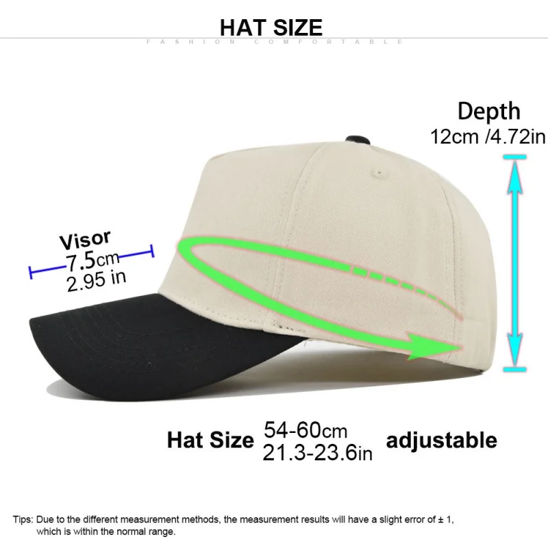 Unisex Light Panel Color Blocked Baseball Caps Spring Autumn Outdoor Adjustable Casual Sunscreen Hat Sports Cap Girls Gorras