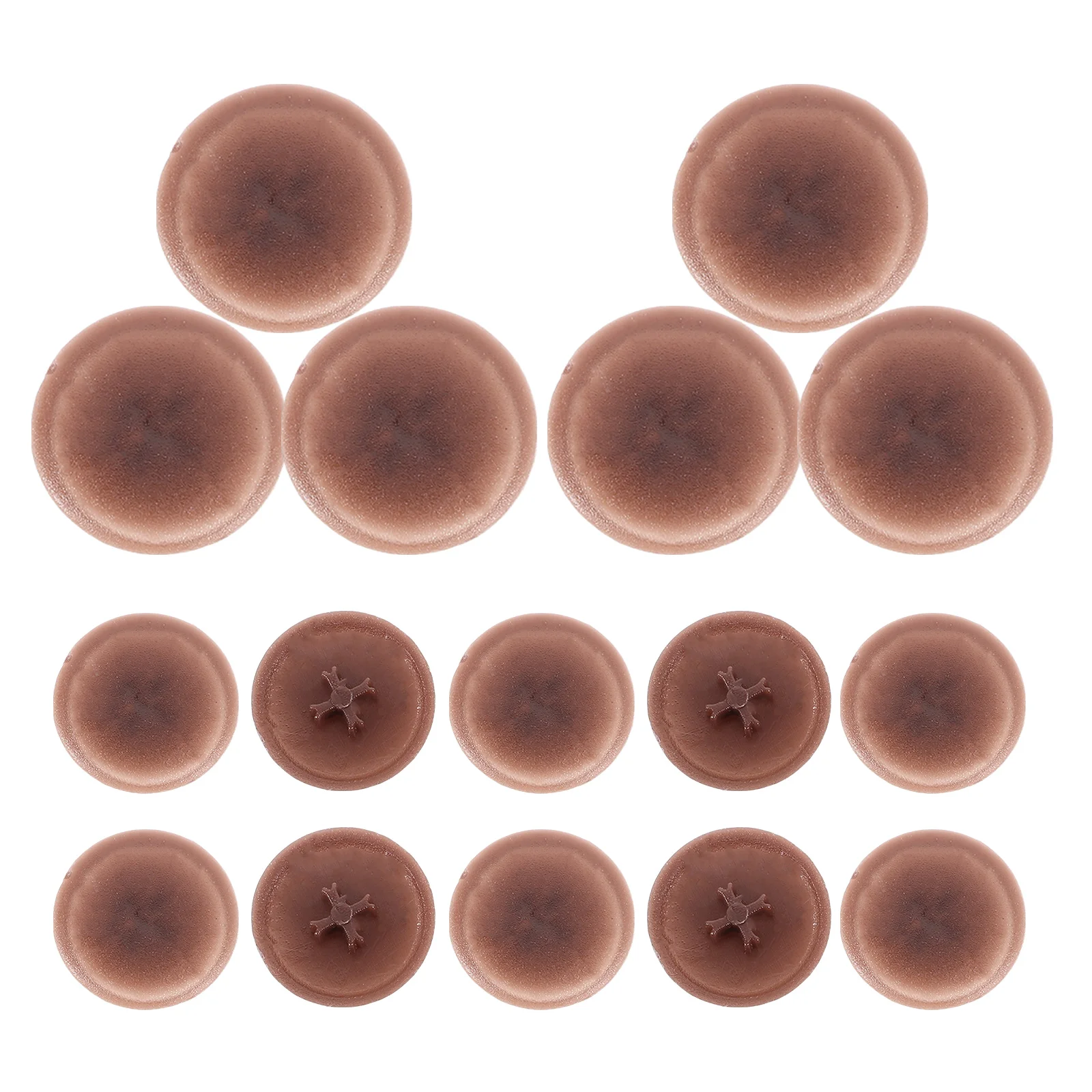 

1000 Pieces Eccentric Wheel Cover PVC Fasteners Gray Furniture Cabinet Screw Hole Caps Plugs Hide Decorate