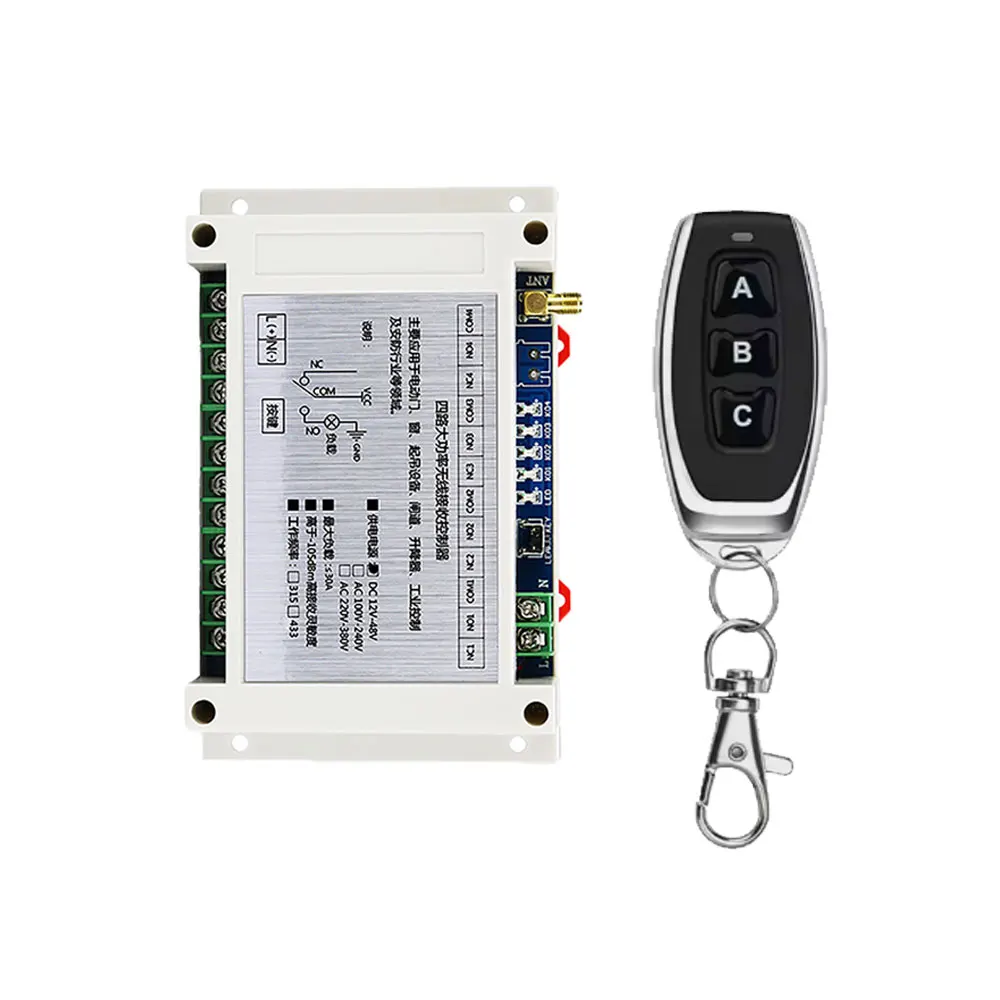 

868MHz DC12-48V Remote Control Switch For Trawler Boat Is Suitable For Water Pump And Fish Pond Oxygenation.