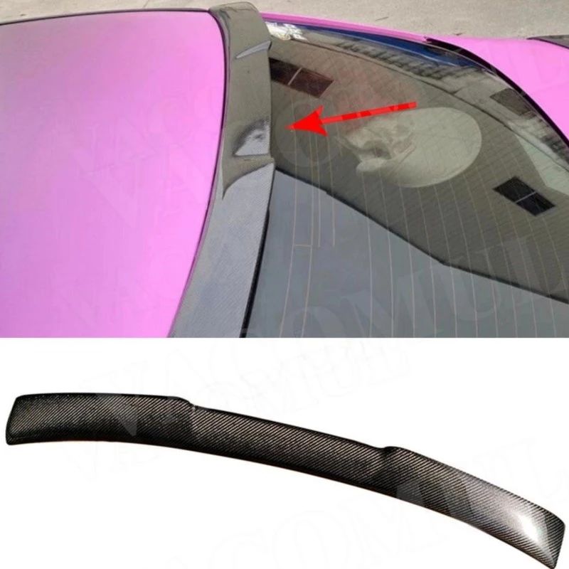 

VACOMUL Carbon fiber Rear roof spoiler For Infiniti Q50 Q50S 2014-2020 Rear Trunk Trim Sticker spoiler wings