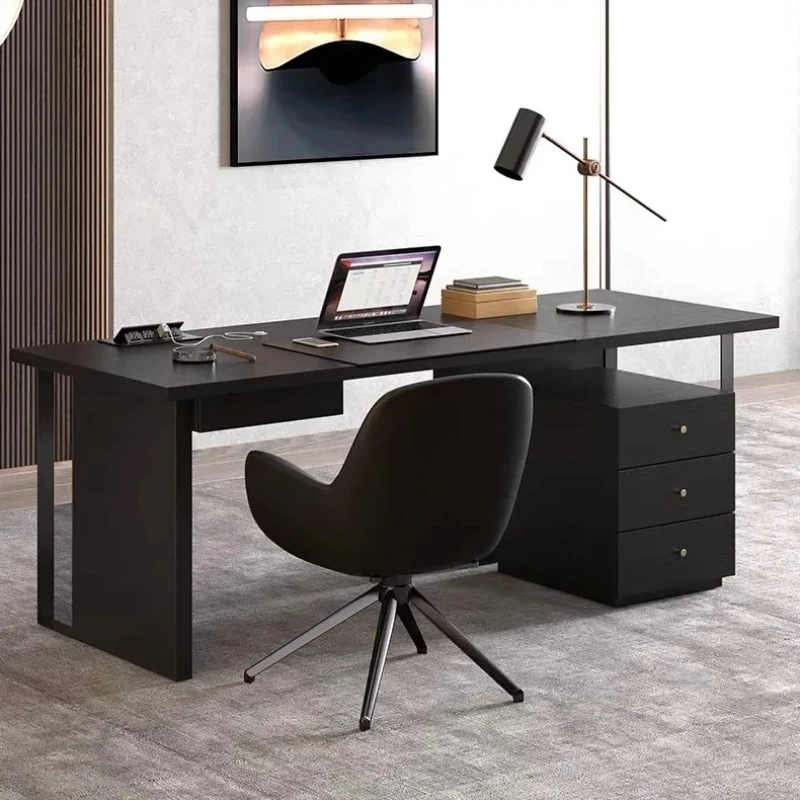 Black Executive Office Desks Designer Strong Standing Table Computer Desks Bedroom Luxury Mesa Escritorio Office Furniture