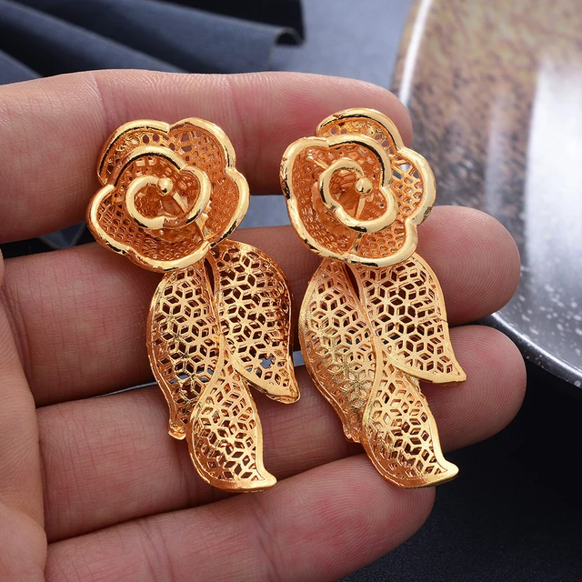 Real 24k gold earrings deals