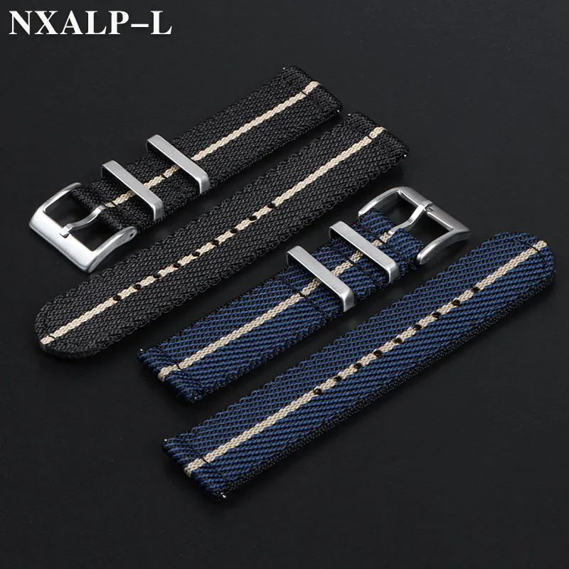 Herren-Armband aus Militär-Nylon für Seiko für Omega-Armband, Schnellverschluss, universelles Sport-Canvas-Smartwatch-Armband, 20 mm, 22 mm – Detail 5