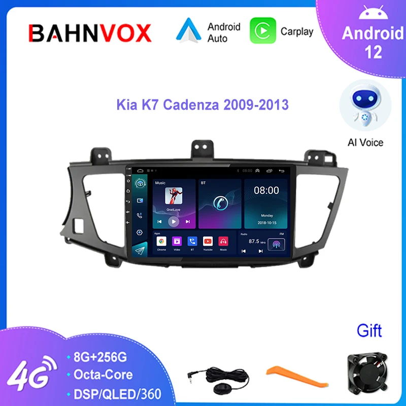 

9" QLED Android 12.0 Car Radio for Kia K7 Cadenza 2009 2013 Multimidia Player GPS Navigation Carplay Stereo Screen Head Unit