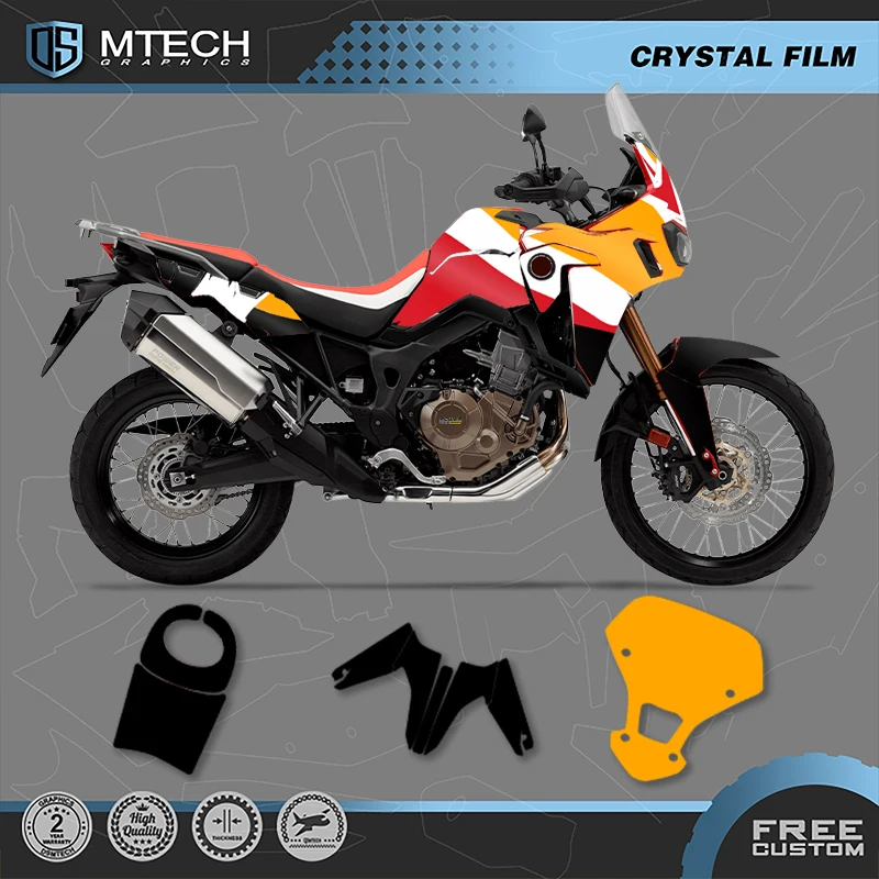 

DSMTECH Custom Motorcycle Graphics Enduro Decals For AFRICA TWIN CRF1000L FOR HONDA AFRICA TWIN CRF1000L 1000cc Sticker Kit-05