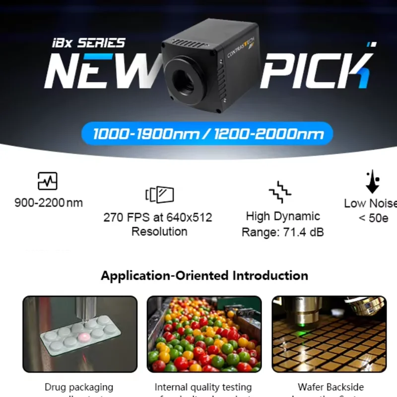 640×512 SWIR InGaAs Global Shutter USB3.0 High-Speed Camera 1000–2200nm Extended SWIR for Material Inspection & Scientific Imag
