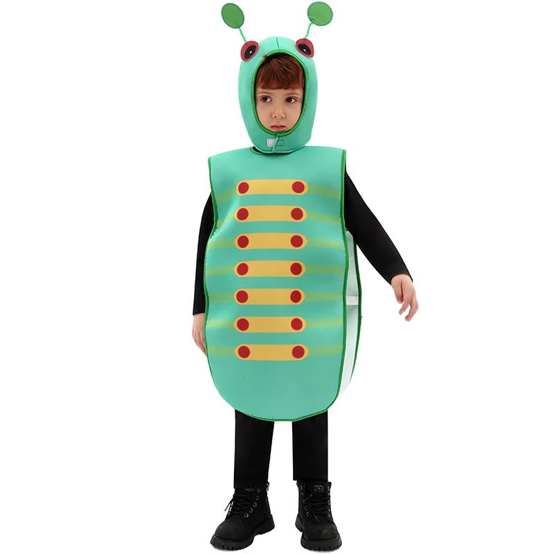 

Very Hungry Green Caterpillar Costumes Bug Carnival Halloween Niño Fancy Dress Up Enfant Caterpillars Costume