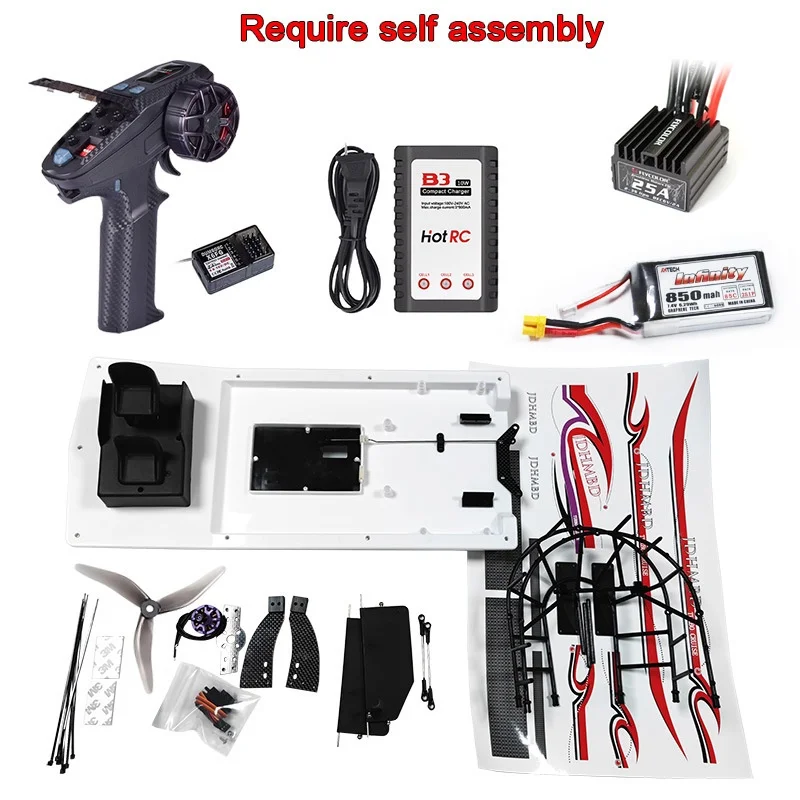 Windbetriebenes Boot, Sumpfhund, aerodynamische Fernbedienung, elektrisches Bootsmodell, Spielzeug, DIY, amphibische Rettung, Hovercraft, High-End-Geschenk