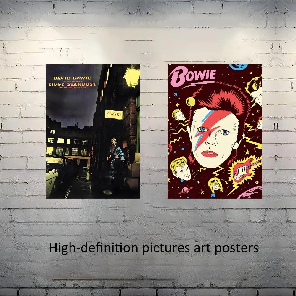 David Bowie COOL Poster Frameless poster pp Matte adhesive paper for Living room hallway bedroom
