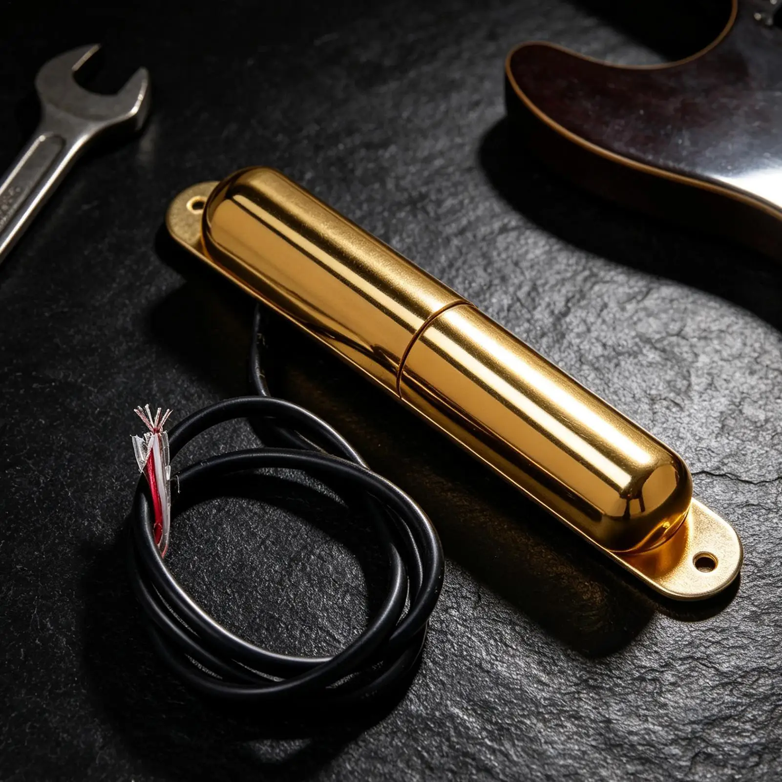 Guitar Pickups Golden Vintage Stable Sound Instrument Accessories Single Coil Guitar Pickup For Live Concert Stage Performance - view 3