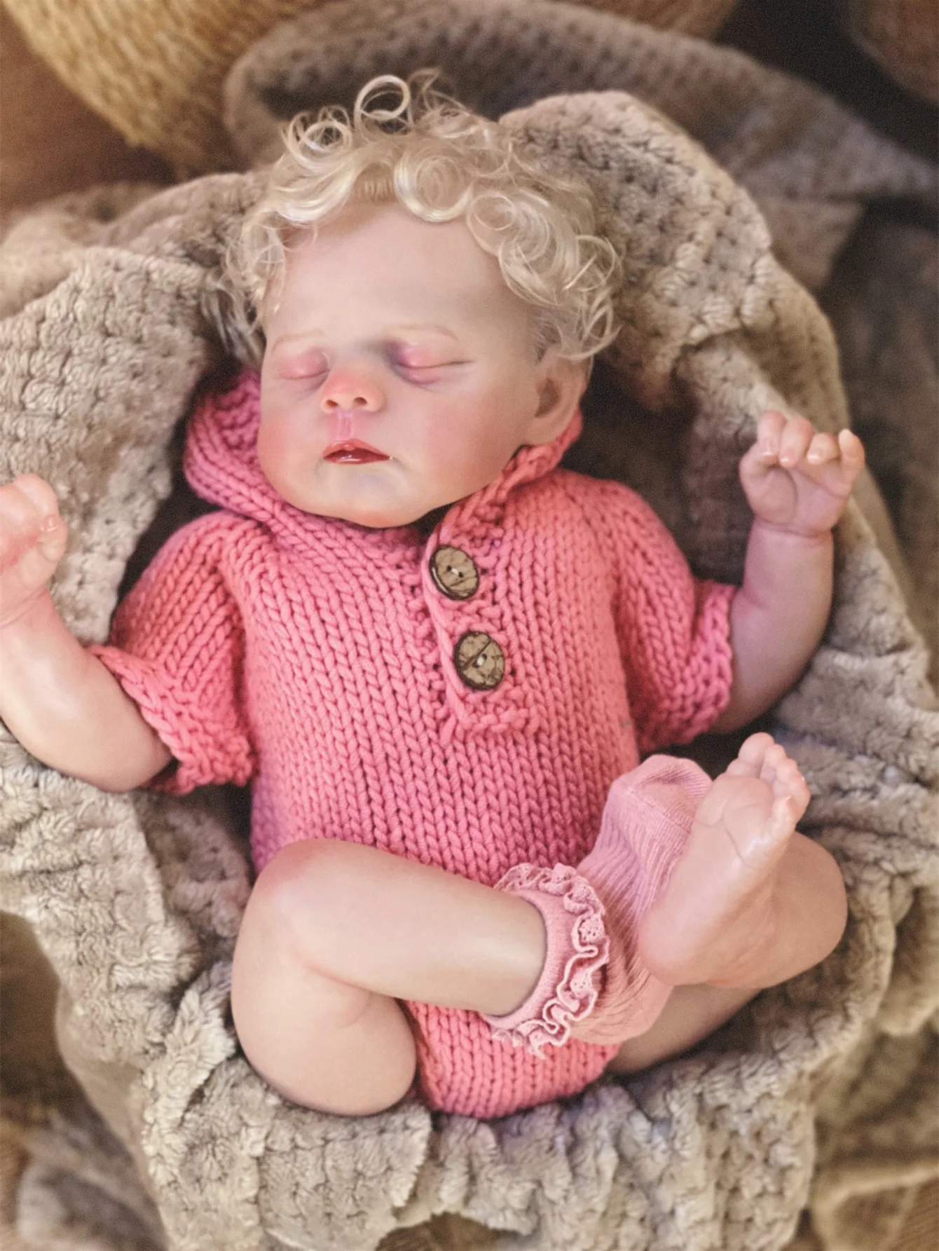 18 inch Eric levensechte Bebe Reborn Girl handgemaakte Soft Touch voor kinderen verjaardagscadeaus schattige mooie pop