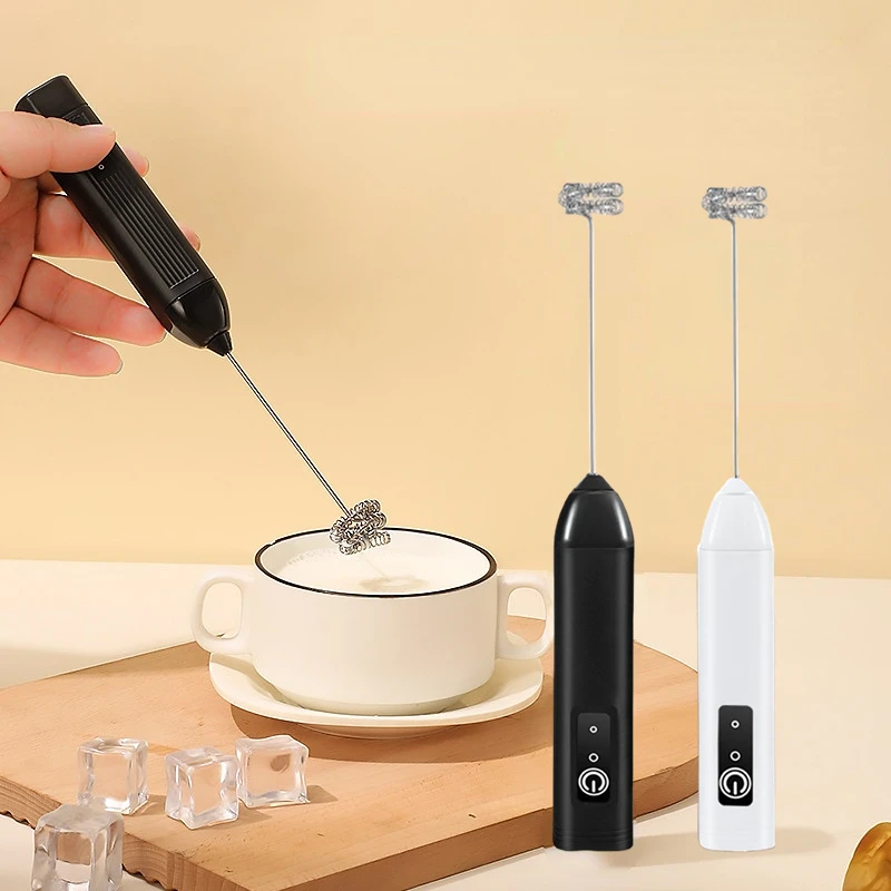 Elektrische Milchaufschäumer Handheld Küche Leistungsstarke Rührer Schaum Maker Wiederaufladbare Back Mixer Mini Tragbare Mixer Küche Werkzeug