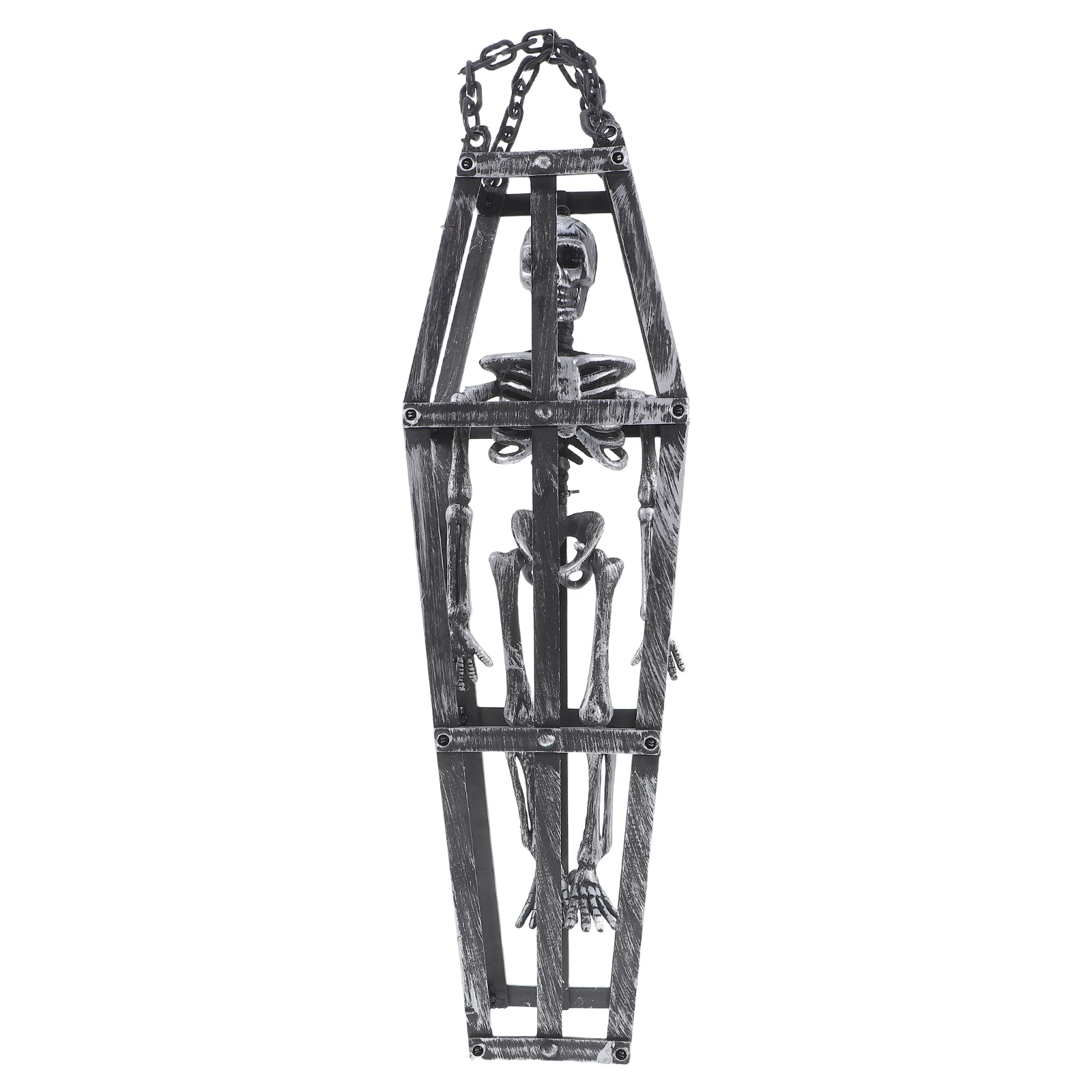 

Ghost Decor Plastic Hanging Coffin Statue Ornament for HalloweenHaunted House Theme Restaurant Festive Accessories