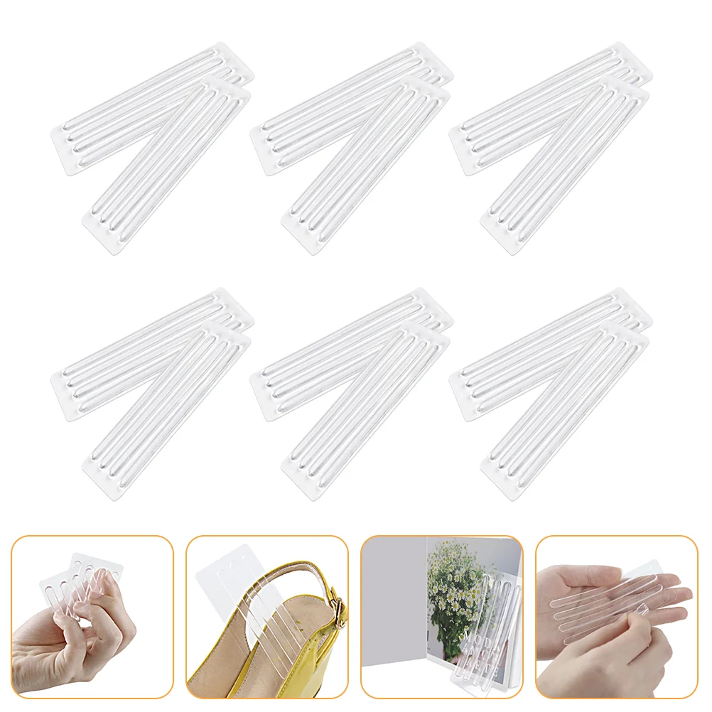 

12 Sheets Thin Sandal Stickers Shoe Heel Inserts Shoelaces Convenient Liners Grips Comfortable Pads