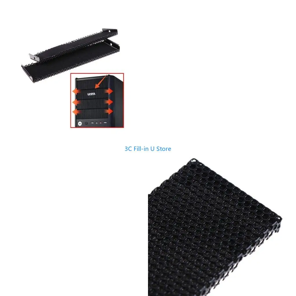 G8TA 2pcs Opticals Drive Brackets with Dustproof Foam for PC Front Panel Perfect Fit 15.8x4.3cm Size