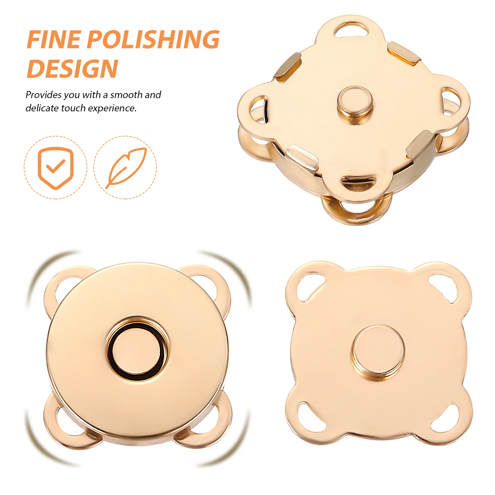 

40 шт. магнитные застежки два размера в комплекте, прочные стабильные застежки для пуговиц для рукоделия, швейных проектов, гладкий сенсорный дизайн