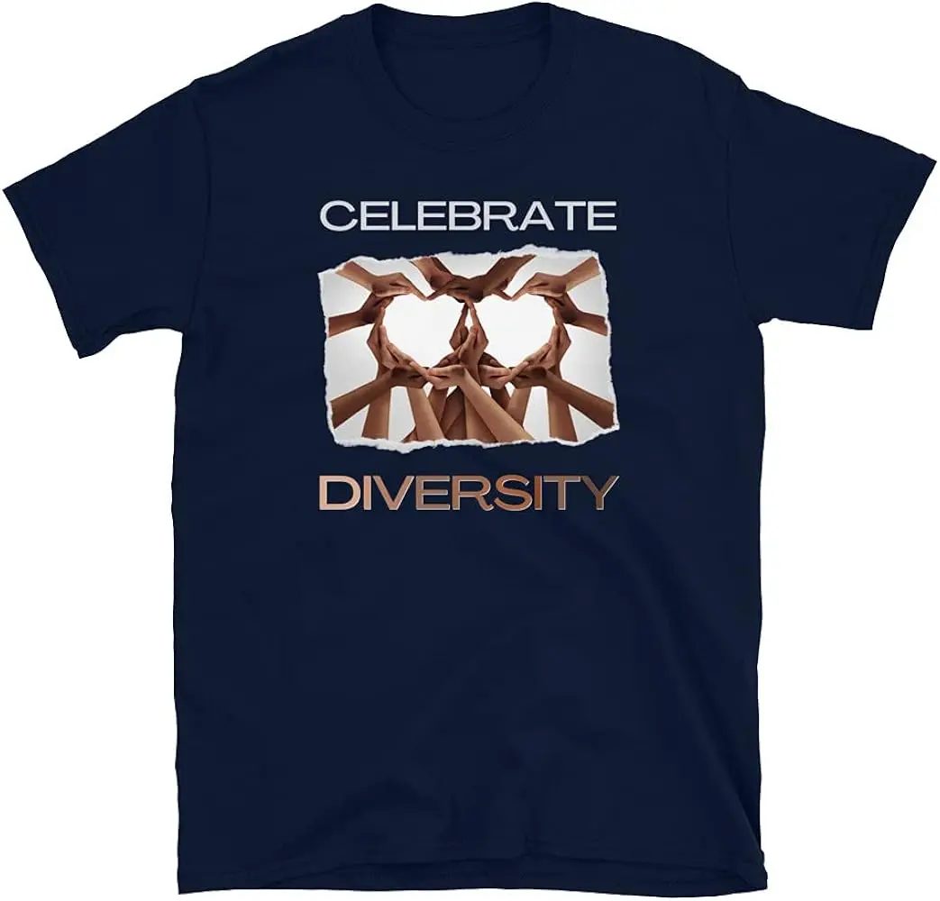 Celebrate Diversity Racial Equality Black History Juneteenth T-Shirt  Anime Graphic T-shirts for Unisex Summer Short Sleeve