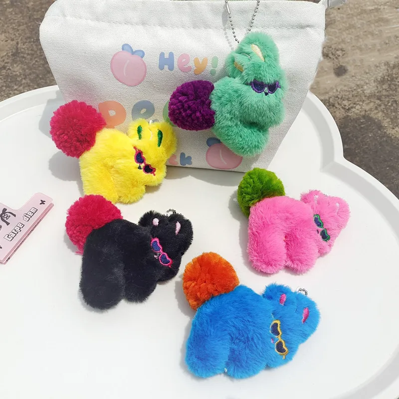 

Ins мультяшные плюшевые очки, кукла-кролик, подвеска допамина, крутая кукла-кролик, подвеска-сумка